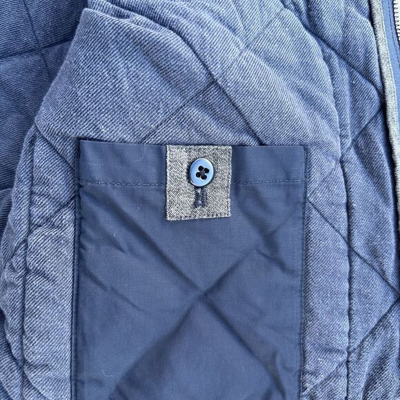J. CREW Men's Sussex Quilted Vest Outerwear Washed Navy Primaloft Size L - Picture 5 of 7